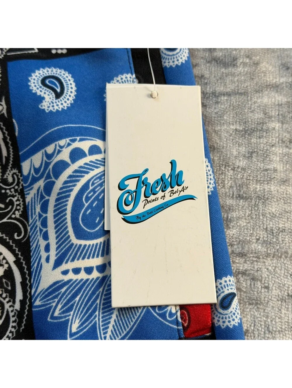 Fresh Prints of Bel-Air Men's Small Multi-Color Bandana Patchwork Shorts